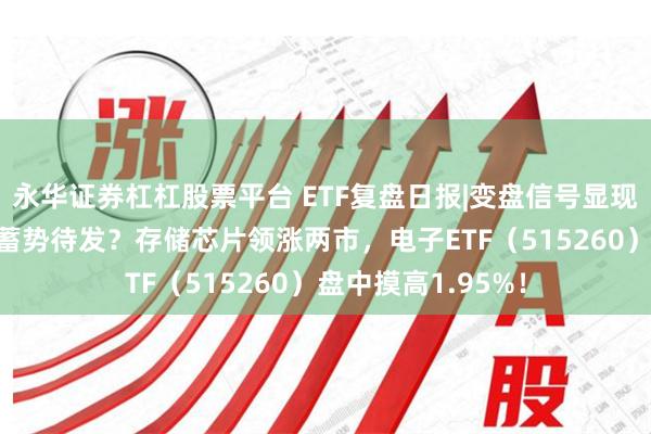 永华证券杠杠股票平台 ETF复盘日报|变盘信号显现，6月“科技月”蓄势待发？存储芯片领涨两市，电子ETF（515260）盘中摸高1.95%！