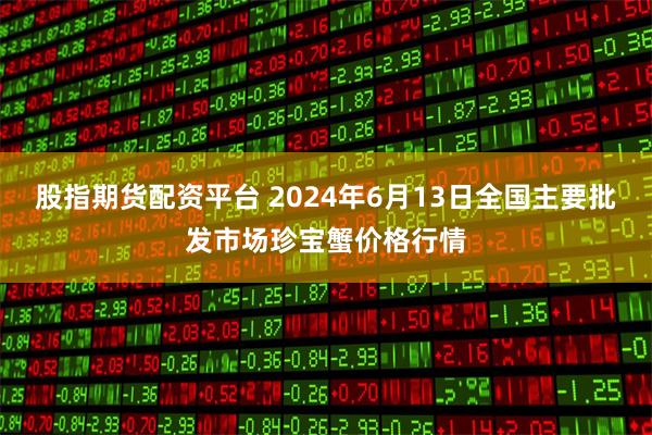 股指期货配资平台 2024年6月13日全国主要批发市场珍宝蟹